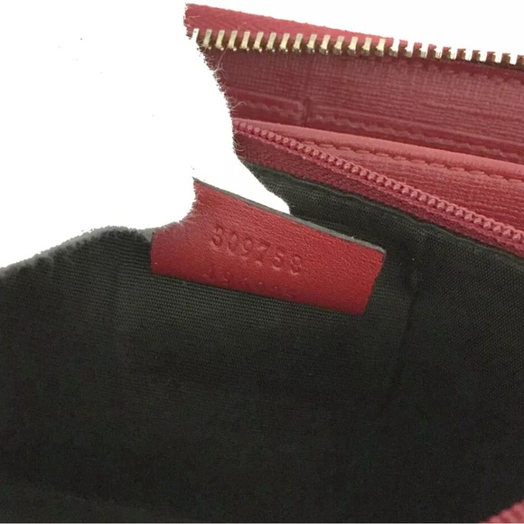 🏆💎💯 GUCCI Nice GG Logo PVC Zip Around Long Wallet - Picture 8 of 8